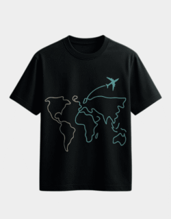 Black Cotton-Blend T-shirt