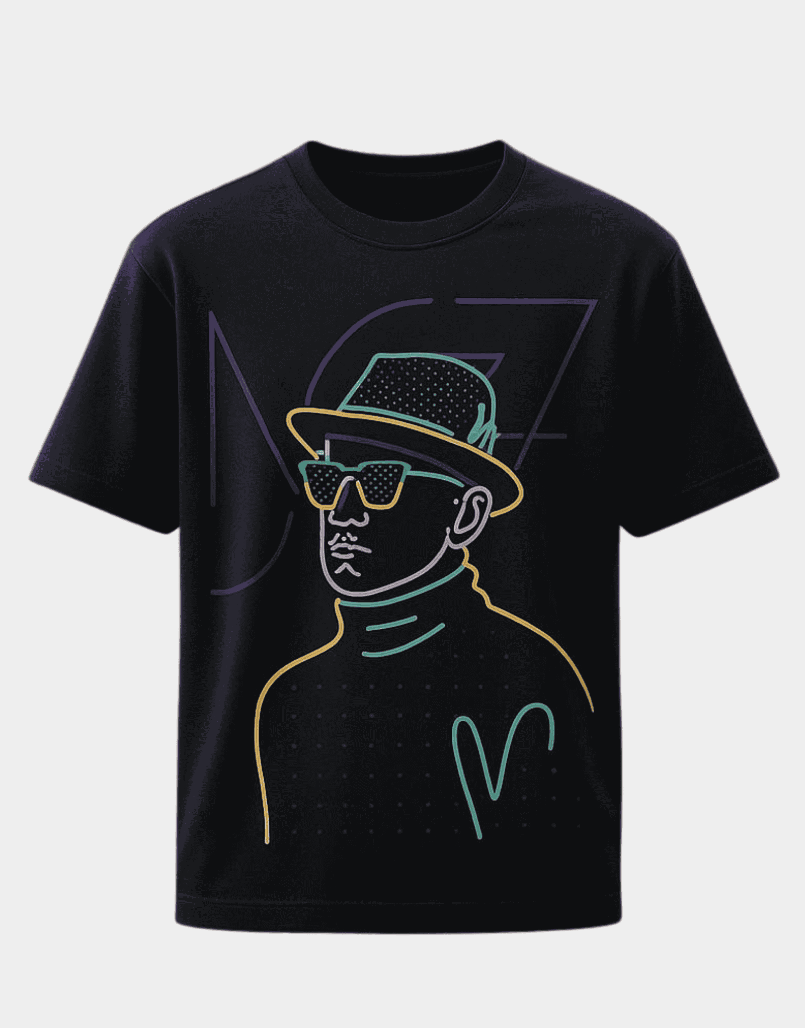 Neon-style Line Art