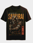 Black T-shirt with “Shadow of Samurai”
