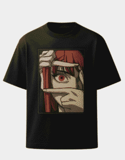 Close-up Anime Face & Hand-Framing Graphic